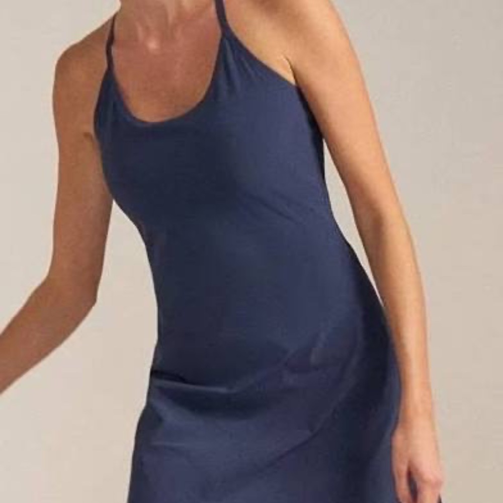 Outdoor Voices NWT The Exercise Dress Built In Shorts Navy‎ Sz L